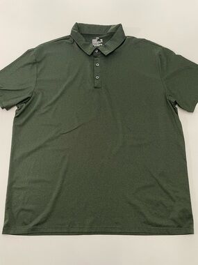 Olive Polo Shirt Mens XXL Golf Athletic Business Casual Office Lightweigt